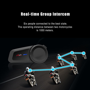 Caliente y nuevo MaxTo M2 para intercomunicador Bluetooth para 6 jinetes impermeable casco de motocicleta grupo Sistema de conversación - Product Image 6