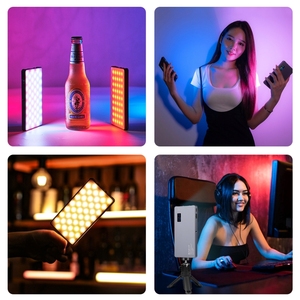 PULUZ <strong>LED</strong> Full Color <strong>RGB</strong> Beauty Fill Light Pocket Vlogging Photography Light - Product Image 2