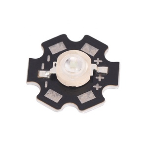 ハイパワー3W LEDチップヒートシンク20mm PCBグリーンブルーホワイト暖かいクールな発光色3V入力電圧1W赤発光 - Product Image 3