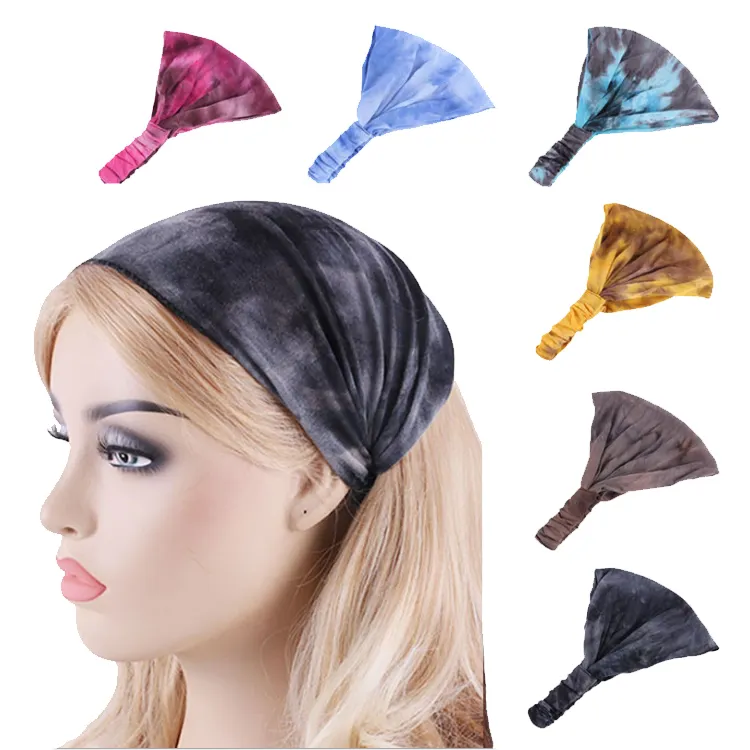 Mode Accessoires de Cheveux Élastiques Coton Tissu Hommes Bandeau Pour Cheveux