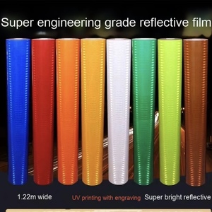 High Visibility <strong>3M</strong> Diamond Grade Prismatic Reflective Sheeting Self-Adhesive <strong>Vinyl</strong> Road Safety <strong>Signs</strong> Printable PET Material - Product Image 2