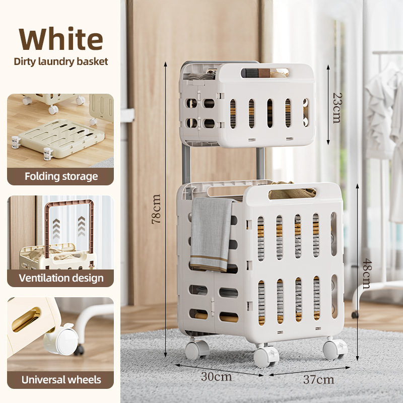 White 2Tier-Large with Pull Rod