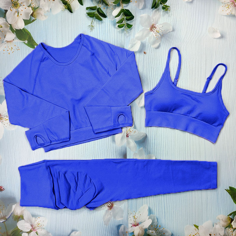 ensemble 3 pièces bleu profond