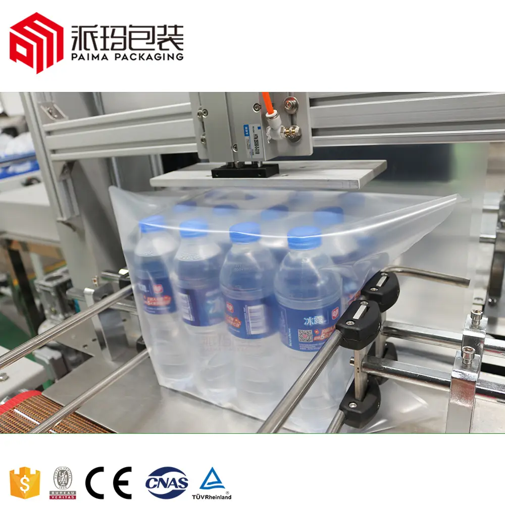 Full automatic L type water packing line mineral water bottle packing machine packaging equipment