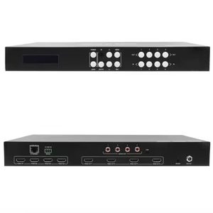 8k60 HDMI matriz de conmutación 4x4 HDMI matriz 4:4:4 HDR y HDCP2.3 IR, RS232 y lP/web Ul control métodos HDMI matriz