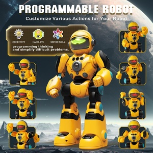 Robot de juguete RC para niños, robot de control remoto programable con música y baile, juguete interactivo - Product Image 1