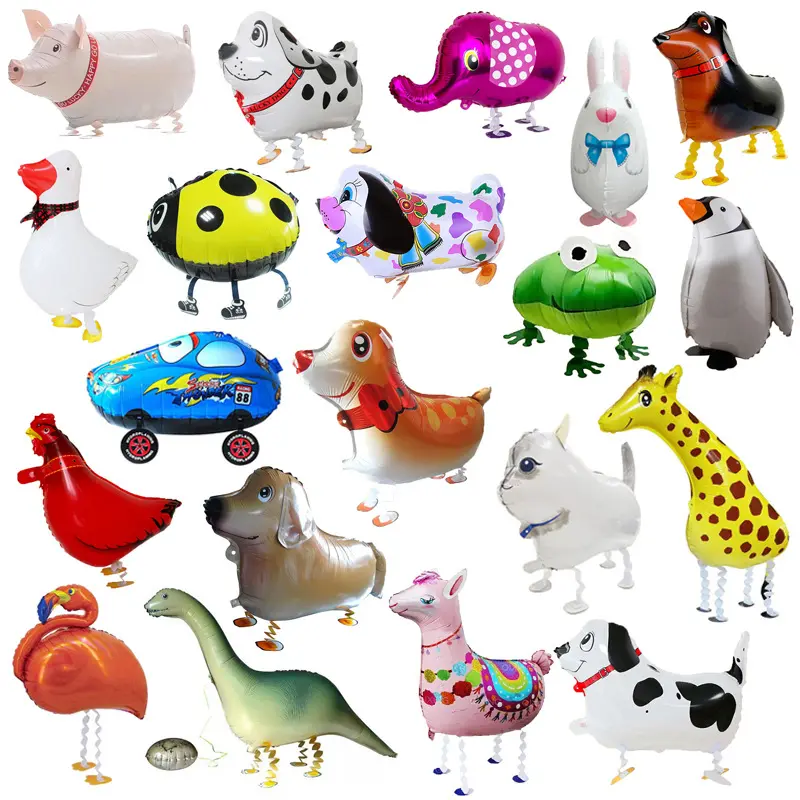 Balões de animais para caminhada, balão de brinquedo de animais de estimação para decoração de festa de aniversário infantil