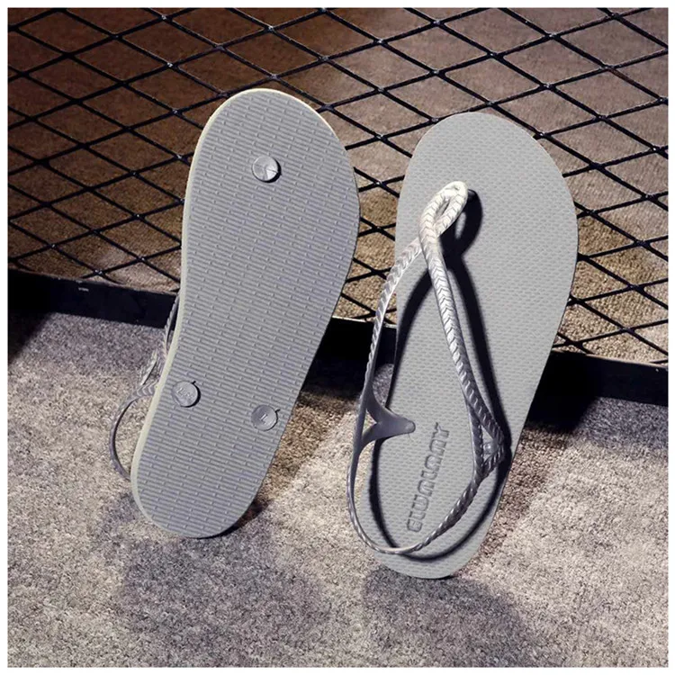 2021 Summer Women Sandals Shoes Outdoor Slides Slippers Custom Design Rubber Beach Flip Flops