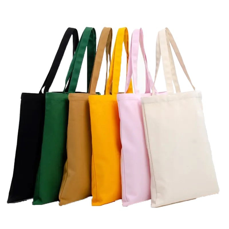 Sac fourre-tout en toile biologique réutilisable écologique imprimé de taille de logo personnalisé sacs à provisions d'épicerie en coton