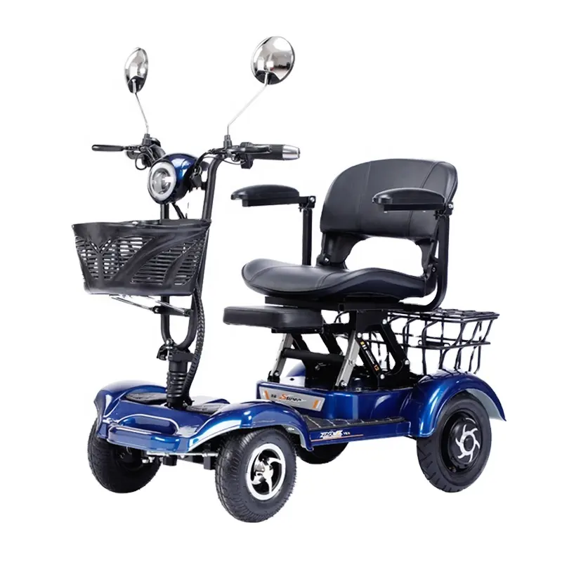 Vente chaude tricycle électrique à trois roues 48V 12Ah bon marché avec fonctions passagers et fret pliantes