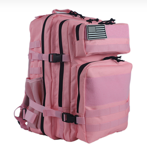 Unisex 45L camuflaje diseño Oxford impermeable poliéster Velcro Molles sistema ordenador capa intermedia portavasos mochila táctica - Product Image 4