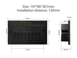 Interruptores inteligentes de enchufes de pared USB tipo C Sistema de automatización del hogar con control remoto Interruptores de salidas universales Red Zigbee