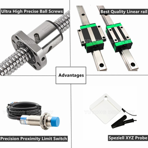 Silver 1510 QueenAnt PRO 1610 Ball Screw <strong>CNC</strong> Full Kit <strong>Linear</strong> <strong>Rail</strong> Upgraded Precise <strong>CNC</strong> <strong>Router</strong> Engraving Machine From QueenBee - Product Image 4
