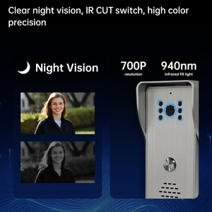Trudian 7 &quot; Home LCD <strong>Touch</strong> Screen Video Door Phone Remote Waterproof IP65 Home Video <strong>Intercom</strong> Electronic Door Opening <strong>System</strong> - Product Image 6