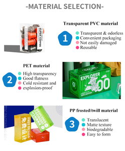 2025 özel baskı şeffaf PET PVC plastik şeker tatlılar için ambalaj kutusu otomatik kilit alt plastik kutu PP gıda ambalajı - Product Image 5