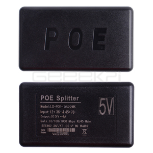 Gigabit Raspberry Pi 4B Active PoE Splitter USB tipo C 48V a 5V potenza su cavo Ethernet interruttore PoE per IEEE 802.3at PoE + - Product Image 4