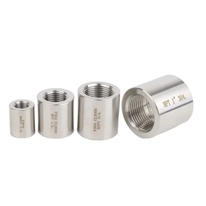 BSPT/NPT 304 Stainless Steel <strong>1</strong>/8&quot; Female Thread Pipe <strong>Coupling</strong> <strong>1</strong>/8&quot;Female to <strong>1</strong>/8&quot;Female Solid Pipe Fitting - Product Image 1