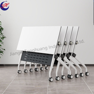 会议室办公培训用双人办公桌可折叠会议桌椅子组合 - Product Image 3