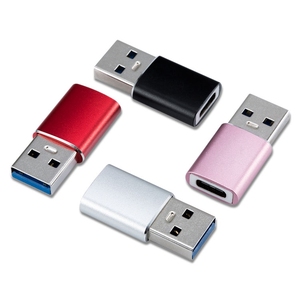 <strong>USB</strong> 3.0 Type a Male <strong>to</strong> Type C Female Connector Converter <strong>USB</strong> C Standard Charging Data Transfer OTG Adapter - Product Image 1