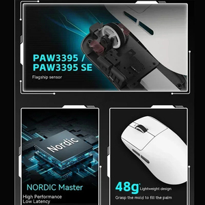 ATK VXE R1 PRO ufficio 26000DPI eroe sensore ottico Laptop RGB Usb Mous ergonomico Gamer Computer Gaming Mouse Wireless - Product Image 4