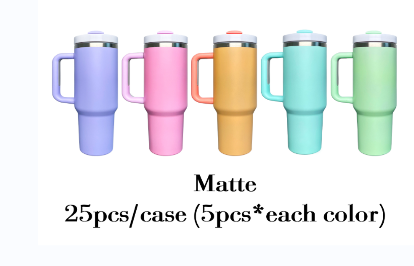 Gobelets macaron sublimation vierges mats 40oz