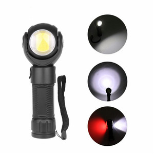 Thực tế cầm tay T6 + COB LED Torch ánh sáng USB phí LED Đèn Pin 360 Độ xoay Led flash light Torch với nam châm - Product Image 2