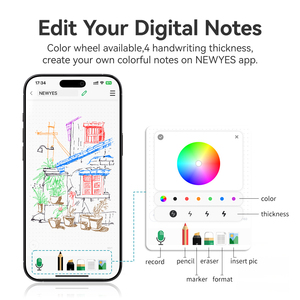 Newyes viết kỹ thuật số máy tính xách tay điện tử thông minh đồng bộ kỹ thuật số bút lưu trữ đám mây Bộ Bút Thông Minh - Product Image 5