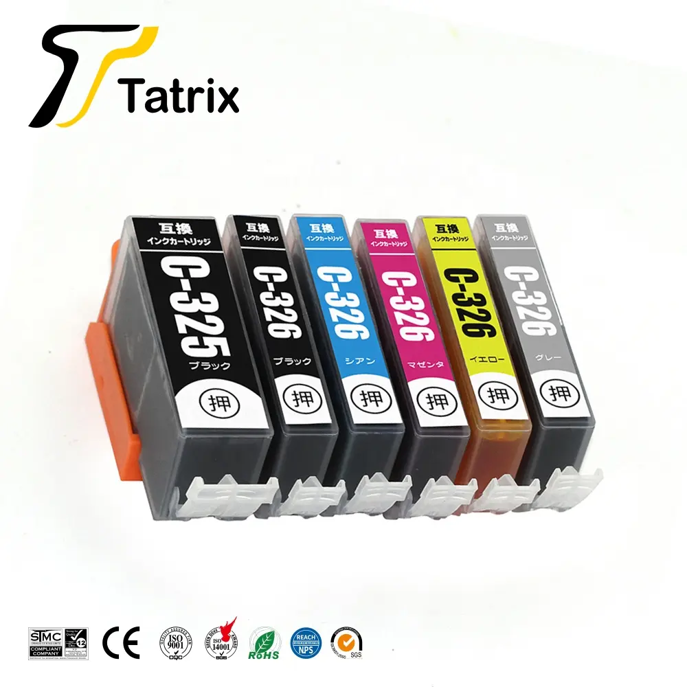 Tatrix Japão BCI-325 BCI325 BCI-326 BCI326 Premium Cor Cartucho Jato de Tinta Compatível para Canon PIXUS IP4830 IX6530 MG5130