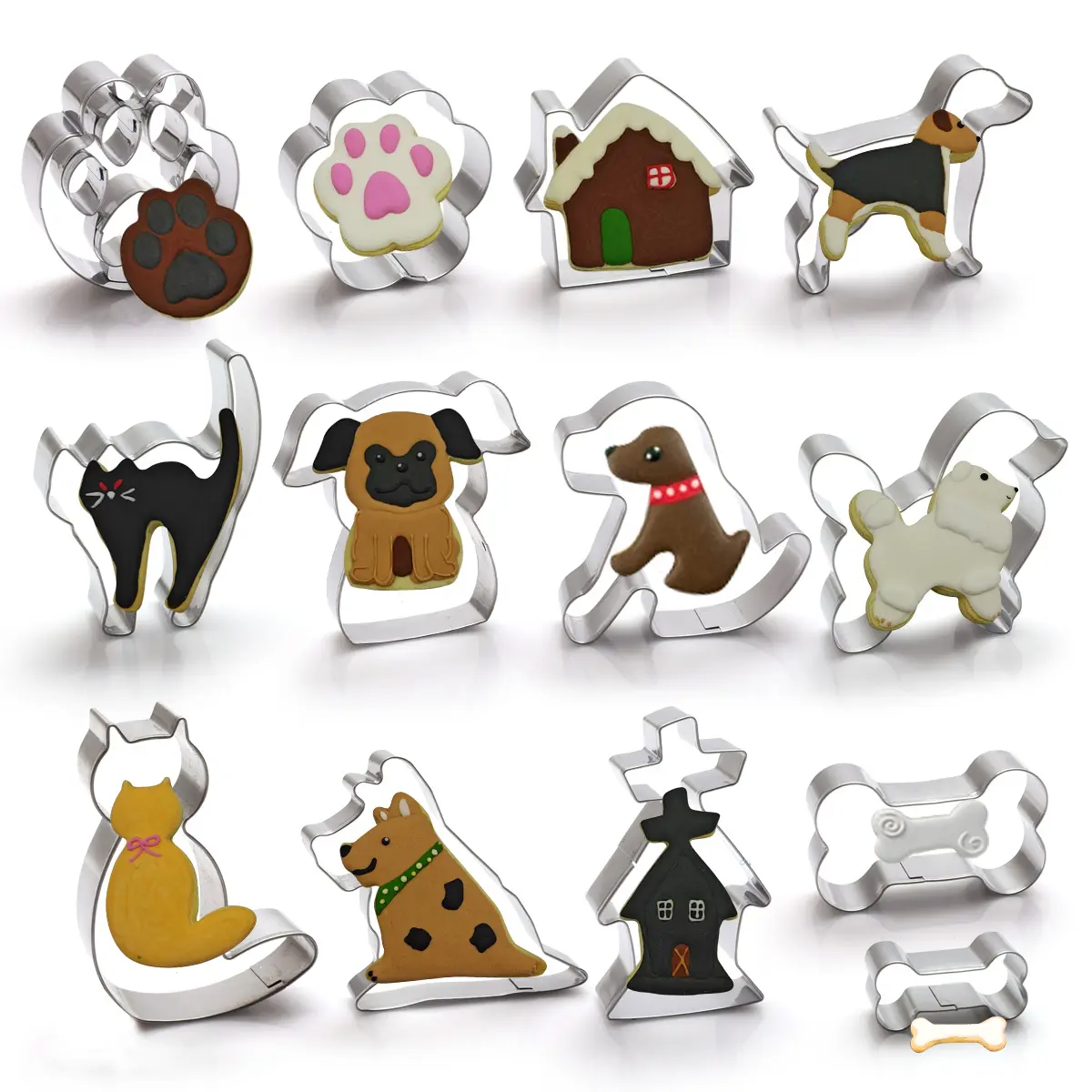 Cortador de biscoitos de metal para biscoitos, ferramenta personalizada para biscoitos, forma de animal, atacado na China