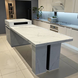 新型厨房餐桌台面定制现代厨柜家用餐桌 - Product Image 1