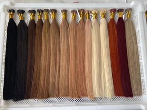 RTSカスタマイズカラープレボンデッドキューティクルレミーアライメントケラチンIチップヘアエクステンション - Product Image 6