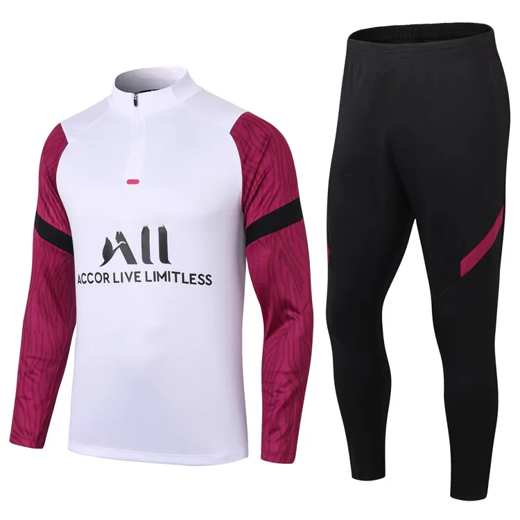 Thaïlande Qualité Football Sportswear Deux Pièces Ensemble Survêtement Football Survêtement Homme