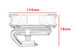 Qiuz4 4 isı borusu bakır lavabo 120mm PWM karşı dönen fanlar AM3/AM4/1155 Legacy CPU soğutma çözümü 3pin yüksek hava hacmi - Product Image 6