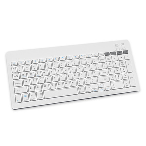 Factory Wholesale Portable <strong>Wireless</strong> <strong>Keyboard</strong> with Number Pad Four Channel Dual Mode 2.4g &amp; BT Connect Ultra-thin Office <strong>Keyboard</strong>