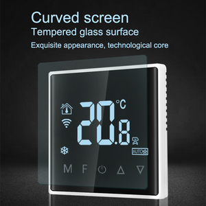 Sistema HVAC, aire acondicionado central, termostato inteligente, control de temperatura, LCD, con control de temperatura