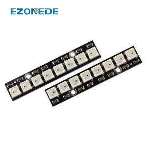 8 bit 2812 RGB LED Stick 8 X 2812B 5050 colori RGB modulo LED driver integrati per Ardu Raspber Pi ESP32
