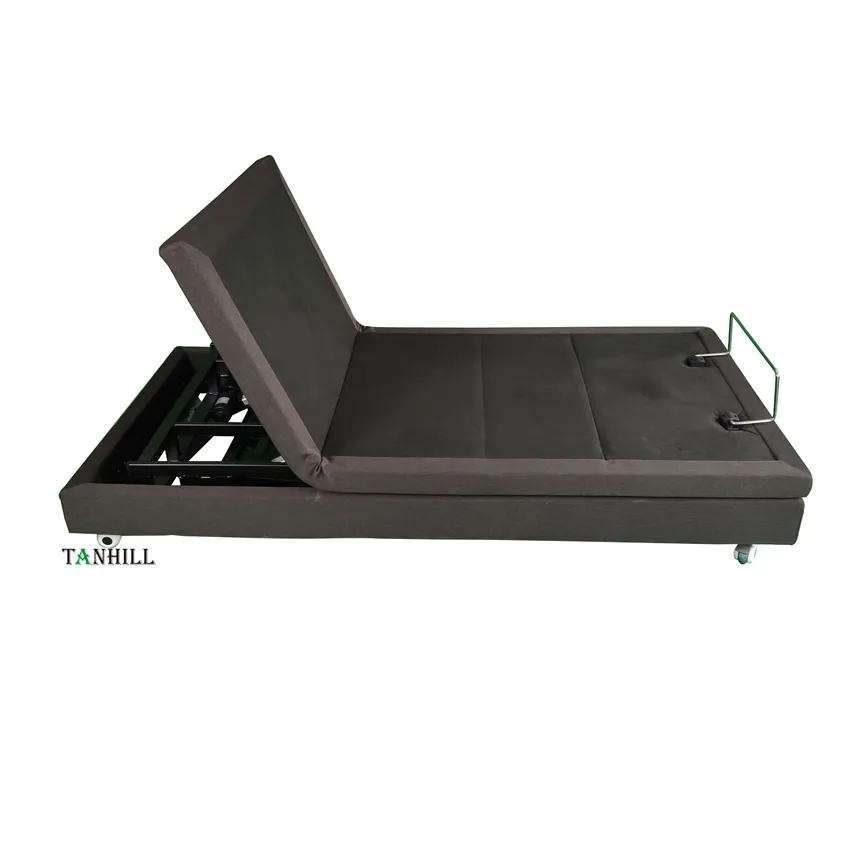 Cama plataforma ajustável, cama com placa de cabeça massagem tamanho zero gravidade gêmeo longo xl conjunto kd cama estofada