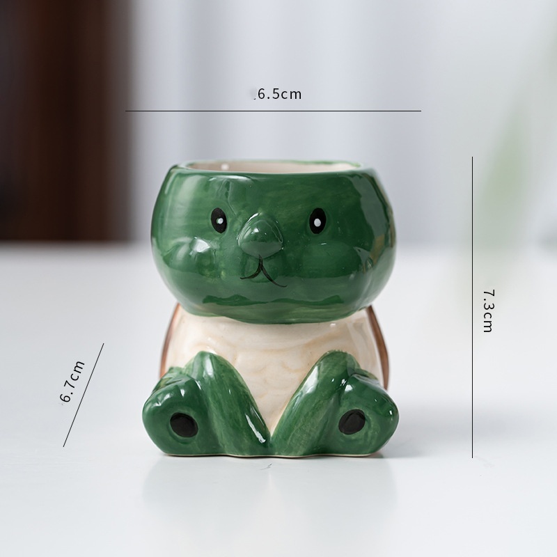 Tartaruga dipinta di verde scuro