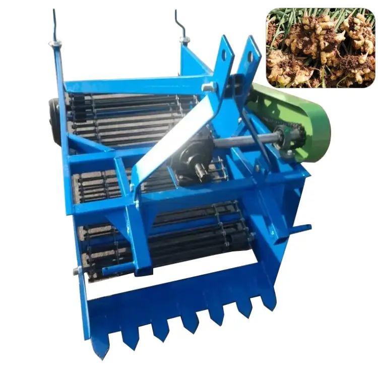 Fácil operação mini cenoura batata colheita máquina trator montado batata colheitadeira