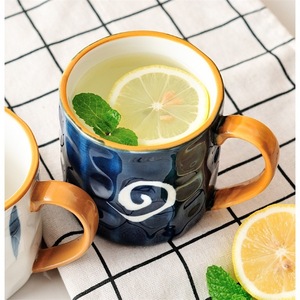 แก้วกาแฟเซรามิกแบบเรียบง่ายสไตล์ญี่ปุ่น,300มล. ถ้วยชานมพอร์ซเลนเคลือบสีด้วยมือสำหรับบ้านสำนักงาน - Product Image 2