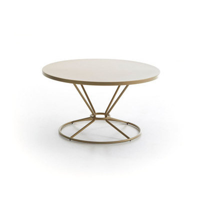 Table basse avec cadre en aluminium