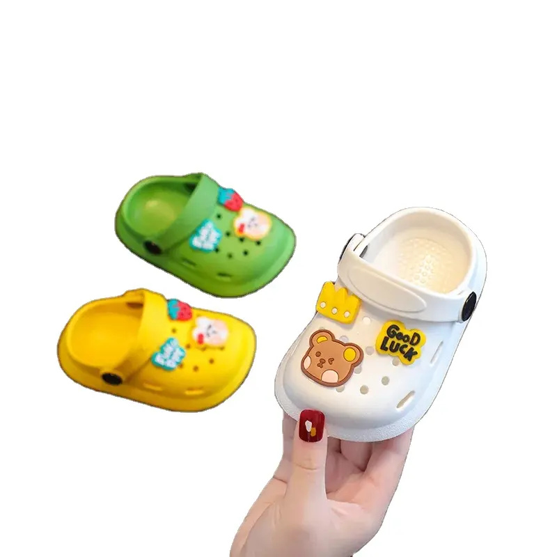 2023 Preço de fábrica Animal dos desenhos animados antiderrapante macio crianças sandálias pé desgaste jardim infantil tamancos sapatos