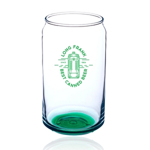 16oz צבעוני תחתון יכול בצורת באר זכוכית