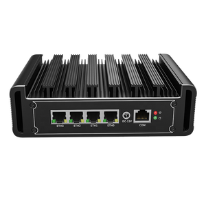 4x I225 2,5G LAN Computadora industrial sin ventilador N5000 J4125 J5040 Mini PC PfSense Servidor de red Firewall router mini pc - Product Image 1