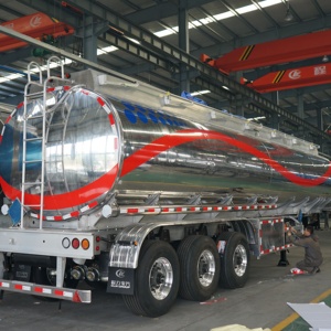 Fabrication of <strong>Aramco</strong> Approved Diesel Tank Aluminum 32000 Liter Fuel Tanker Semi Trailer - Product Image 2