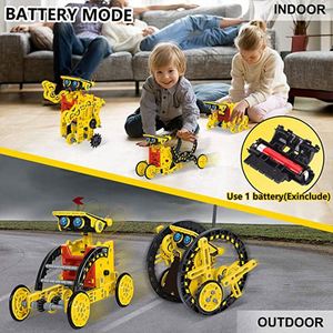 ソーラーロボットキット子供向けハイテク科学玩具12in1開発教育キット - Product Image 6