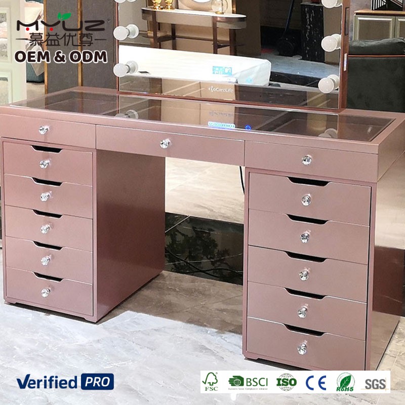 Coiffeuse rose (150*60*80cm)