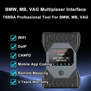 La herramienta profesional T6BBA tres en uno incluye BMW, MB, VAG, interfaz multiplexor, soporte de codificación de aplicaciones móviles WiFi