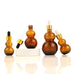10ml 20ml 30ml 50ml 100ml ขายส่งขวดน้ํามันหอมระเหยแก้วรูปมะระอําพันพร้อมหยด - Product Image 6