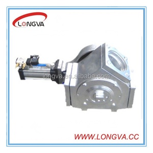 Cấp thực phẩm vệ sinh thép không gỉ hai cách diverter van khí nén van quay - Product Image 2